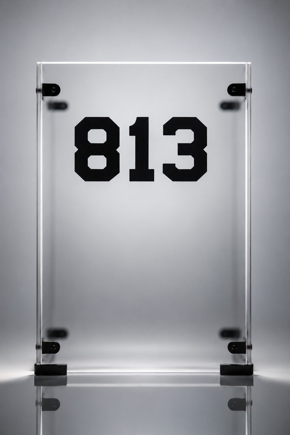 Empty Delibox with apartment sticker 813